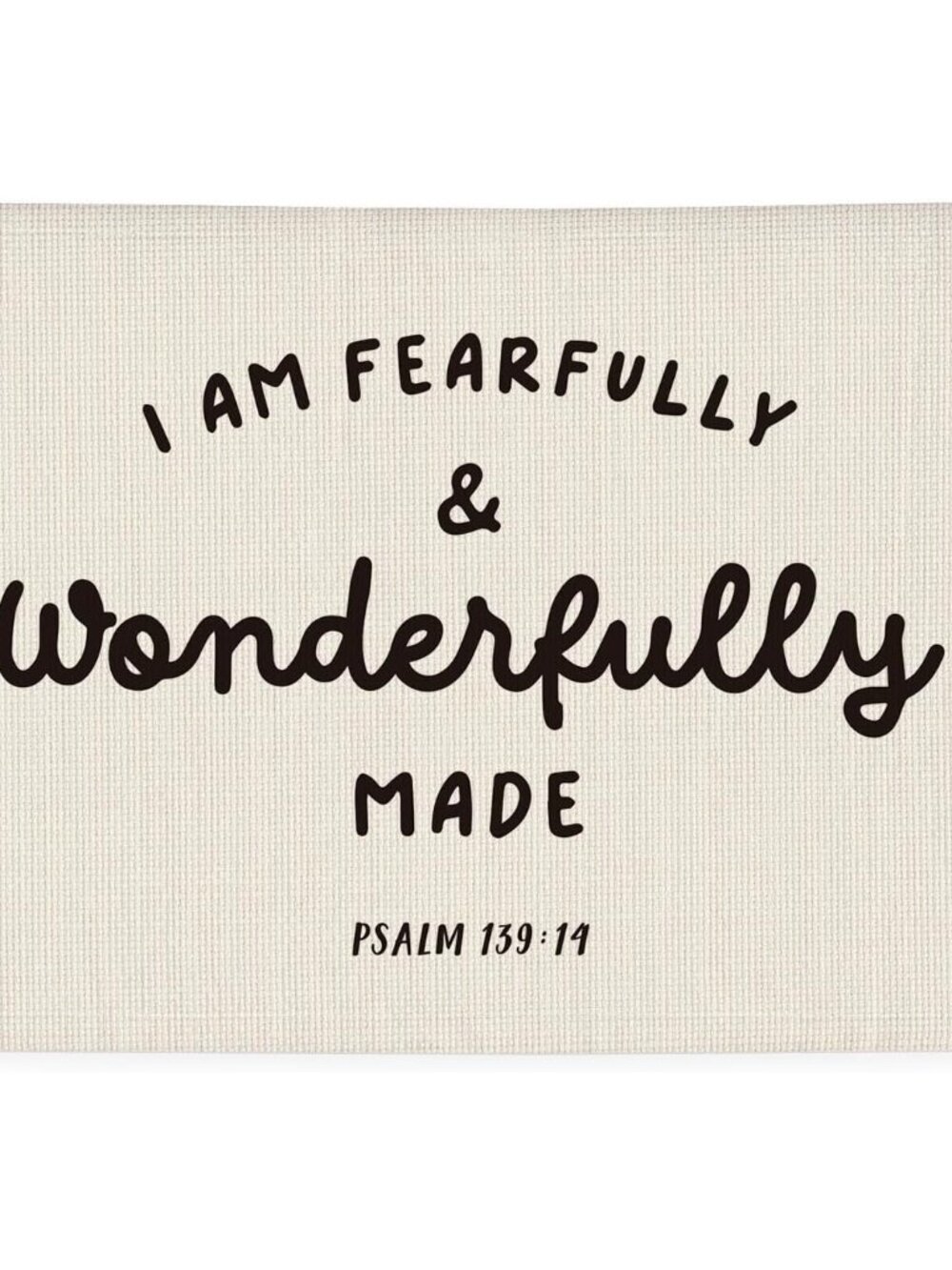 Kids Room Decor - Bible Verse Wall Hanging, 'I am Fearfully and Wonderfully Made